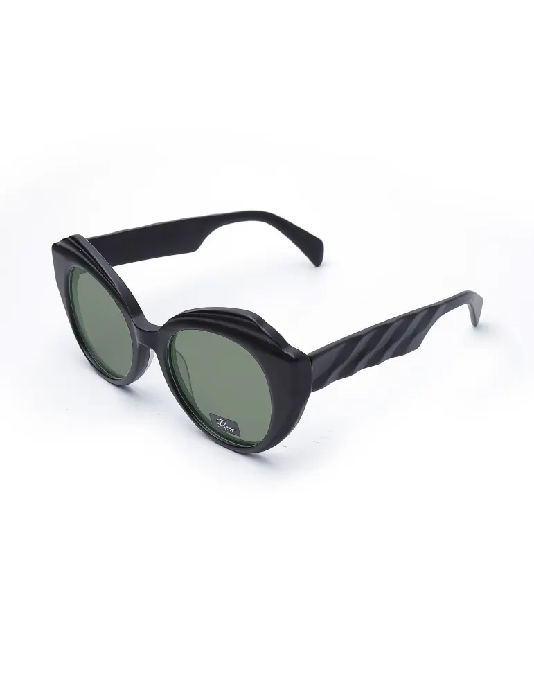 Occhiali da Sole Rotondi Bold 33140A | In Acetato Lavorato
