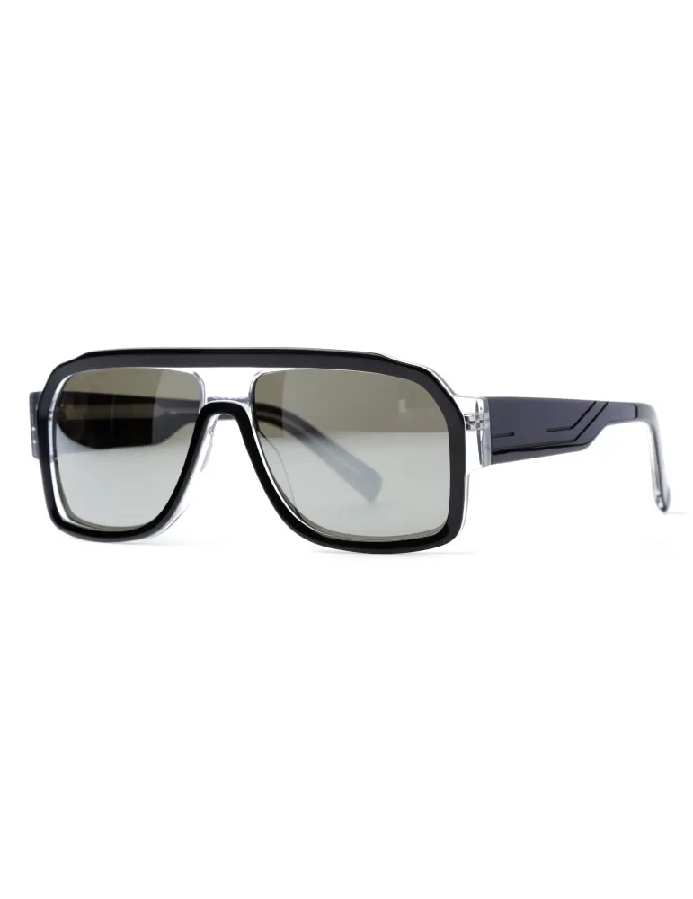 Occhiali da Sole Navigator Flat-Top 34054A | In Acetato Bold