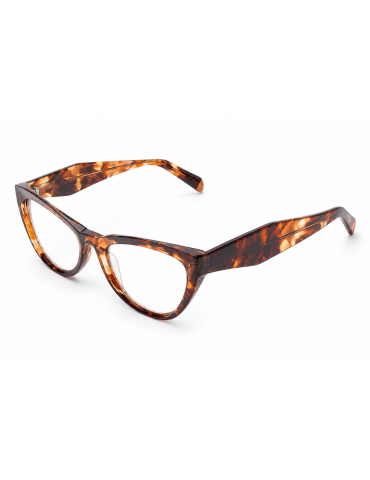 LUXZEN 33077AS | Montatura Occhiali Donna Cat-Eye in Acetato 2
